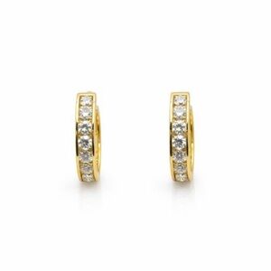 .31 * 2 CT Moissanite Diamond Huggie Earrings